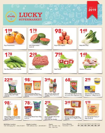 Lucky Supermarket (Winnipeg) Flyer November 1 to 7