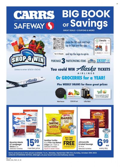 Safeway (AK) Weekly Ad Flyer Specials September 18 to October 29, 2023