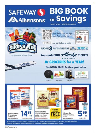 Safeway (ID) Weekly Ad Flyer Specials September 18 to October 29, 2023