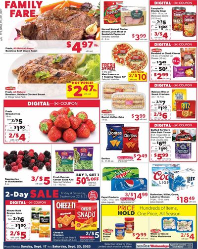 Family Fare (MI) Weekly Ad Flyer Specials September 17 to September 23, 2023