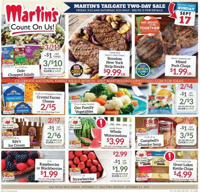 Martin’s (IN, MI) Weekly Ad Flyer Specials September 17 to September 23, 2023