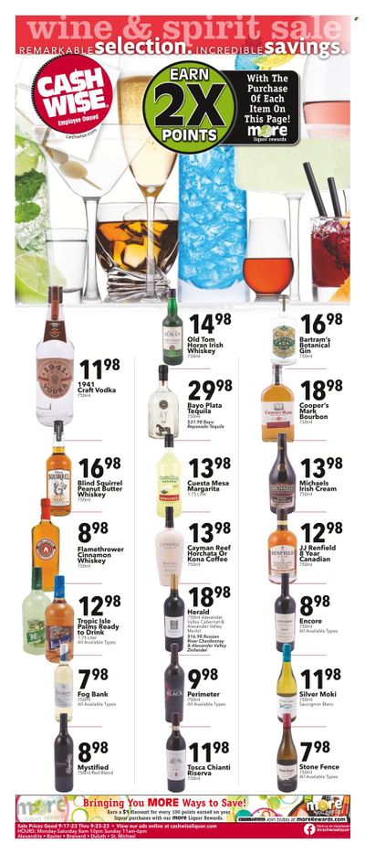 Cash Wise Liquor Only (MN) Weekly Ad Flyer Specials September 17 to September 23, 2023