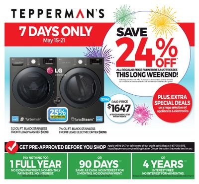Tepperman's Flyer May 15 to 21