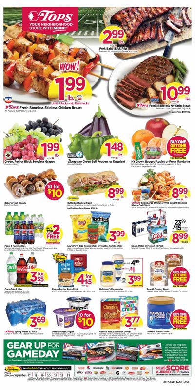 Tops Weekly Ad Flyer Specials September 17 to September 23, 2023