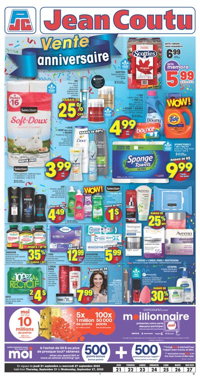 Jean Coutu (QC) Flyer September 21 to 27