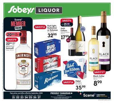 Sobeys (SK) Liquor Flyer September 21 to 27