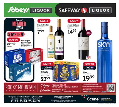 Sobeys/Safeway (AB) Liquor Flyer September 21 to 27