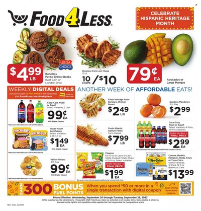 Food 4 Less (IL) Weekly Ad Flyer Specials September 20 to September 26, 2023