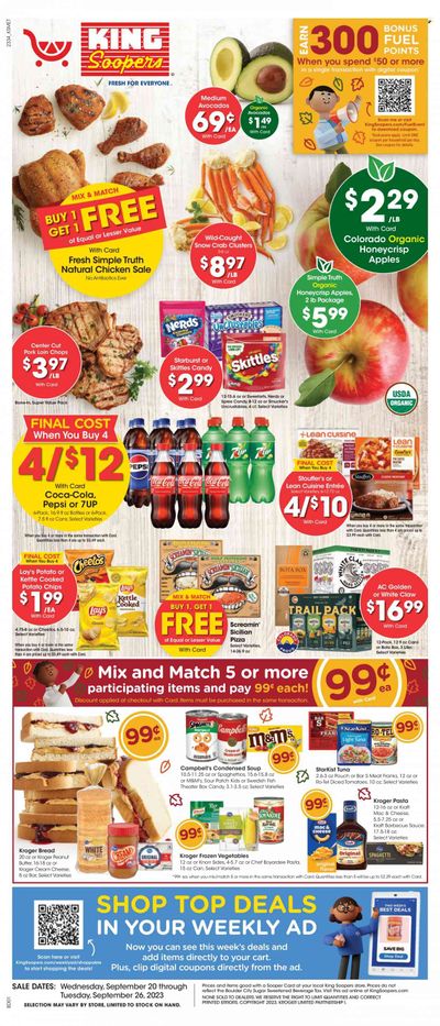 King Soopers (CO) Weekly Ad Flyer Specials September 20 to September 26, 2023