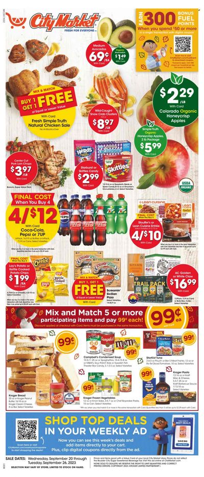 City Market (CO, UT, WY) Weekly Ad Flyer Specials September 20 to September 26, 2023