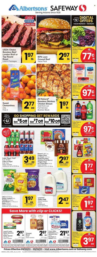 Safeway (AZ) Weekly Ad Flyer Specials September 20 to September 26, 2023