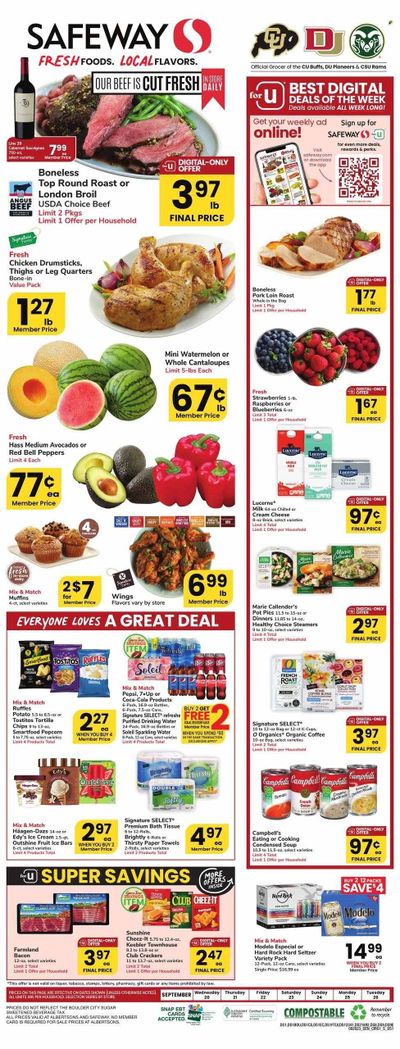 Safeway (CO) Weekly Ad Flyer Specials September 20 to September 26, 2023