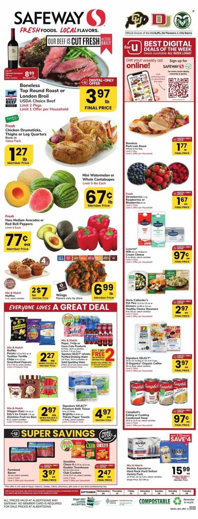 Safeway (CO) Weekly Ad Flyer Specials September 20 to September 26, 2023