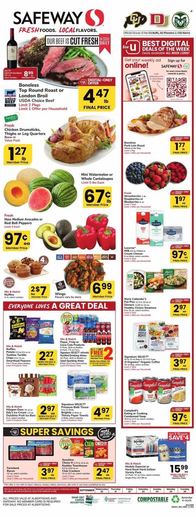 Safeway (CO) Weekly Ad Flyer Specials September 20 to September 26, 2023