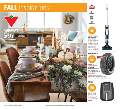 Canadian Tire Fall Inspirations Flyer September 22 to October 12