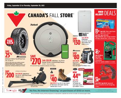 Canadian Tire (Atlantic) Flyer September 22 to 28
