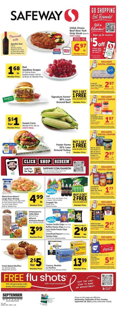 Safeway (NV) Weekly Ad Flyer Specials September 20 to September 26, 2023