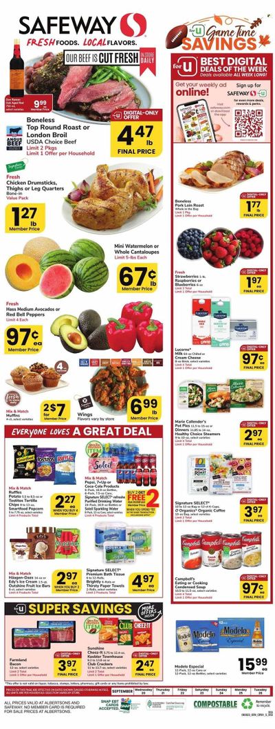 Safeway (SD) Weekly Ad Flyer Specials September 20 to September 26, 2023