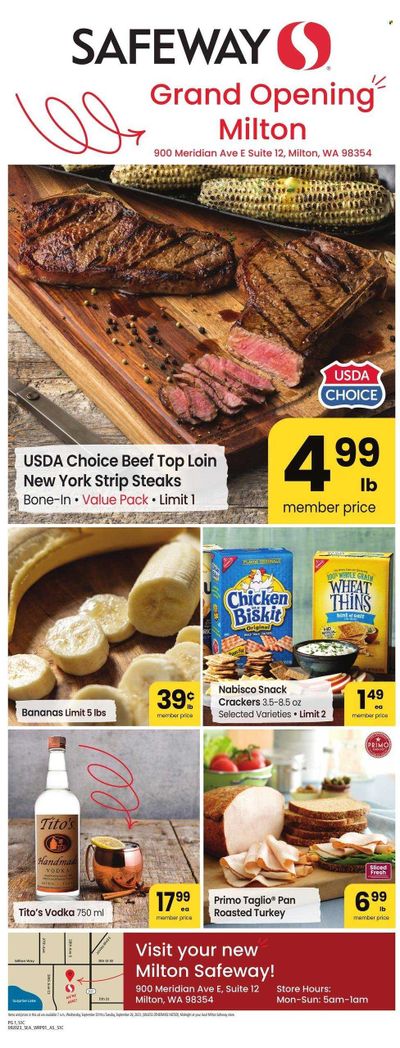 Safeway (WA) Weekly Ad Flyer Specials September 20 to September 26, 2023