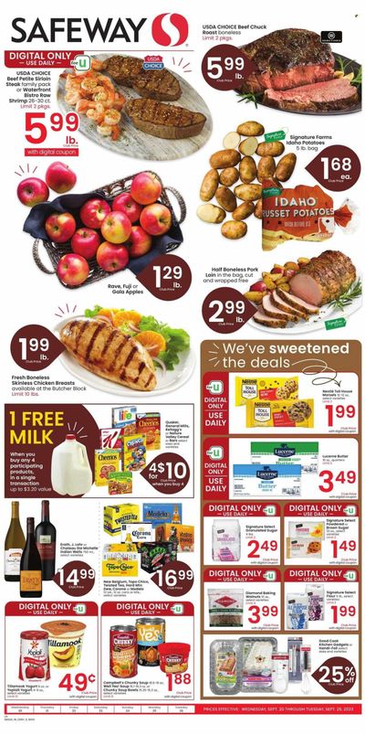 Safeway (WY) Weekly Ad Flyer Specials September 20 to September 26, 2023