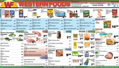 Western Foods Flyer September 20 to 26