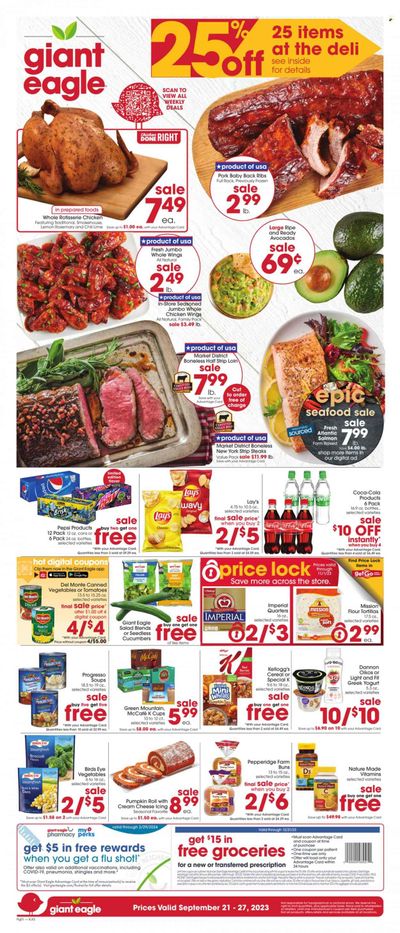 Giant Eagle (OH) Weekly Ad Flyer Specials September 21 to September 27, 2023