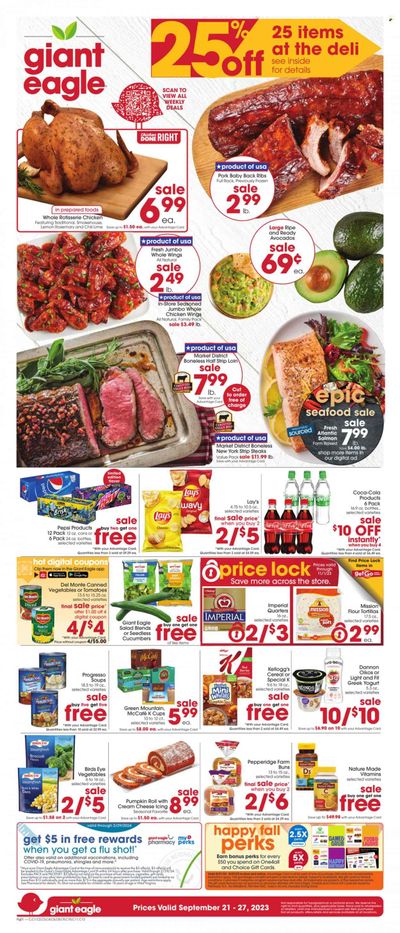 Giant Eagle (OH) Weekly Ad Flyer Specials September 21 to September 27, 2023