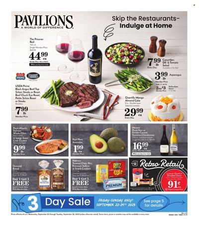 Pavilions (CA) Weekly Ad Flyer Specials September 20 to September 26, 2023