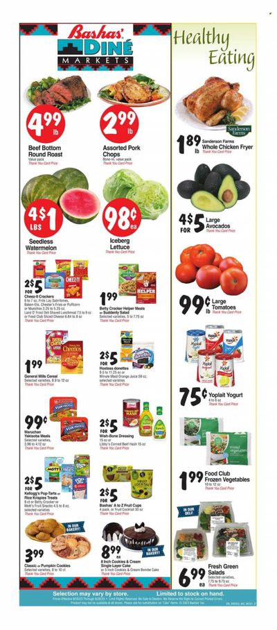 Bashas' Diné Markets (AZ, NM) Weekly Ad Flyer Specials September 20 to September 26, 2023