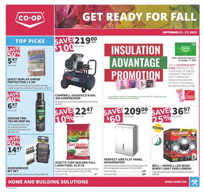 Co-op (West) Home Centre Flyer September 21 to 27