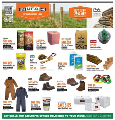 UFA Co-operative Limited Flyer September 21 to October 9