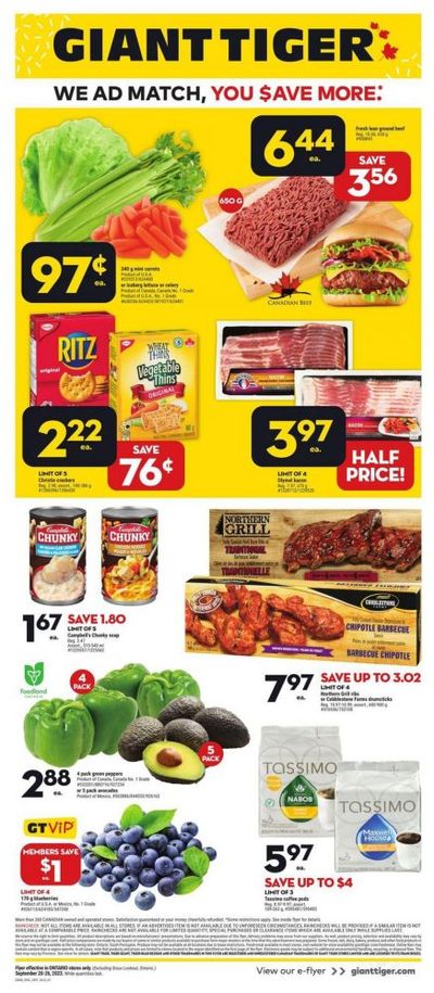 Giant Tiger Ontario Flyer Deals September 20th – 27th