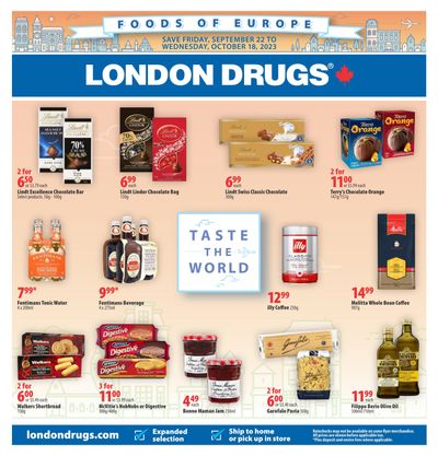 London Drugs Foods Of Europe Flyer September 22 to October 18