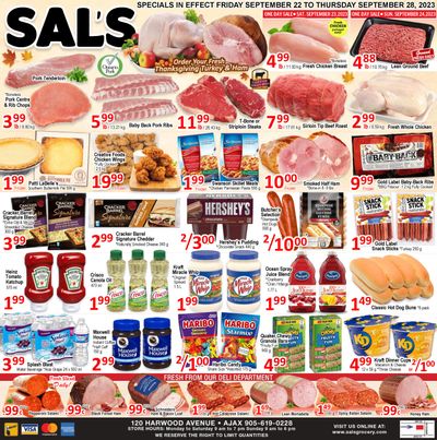 Sal's Grocery Flyer September 22 to 28