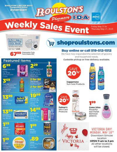 Roulston's Pharmacy Flyer May 15 to 21