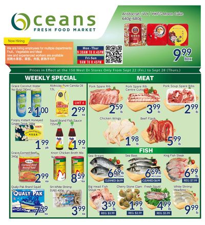 Oceans Fresh Food Market (West Dr., Brampton) Flyer September 22 to 28