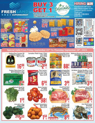 FreshLand Supermarket Flyer September 22 to 28