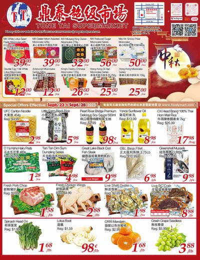 Tone Tai Supermarket Flyer September 22 to 28