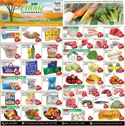 Ethnic Supermarket (Milton) Flyer September 22 to 28