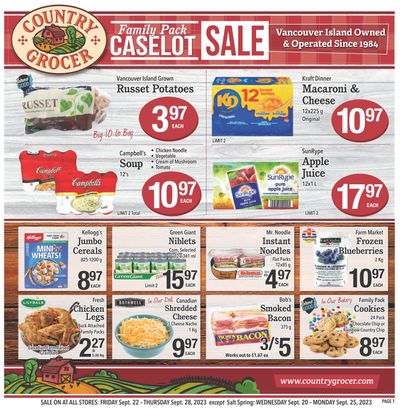 Country Grocer Flyer September 22 to 28