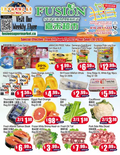 Fusion Supermarket Flyer September 22 to 28