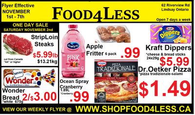 Food 4 Less Flyer November 1 to 7