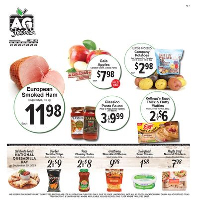 AG Foods Flyer September 24 to 30