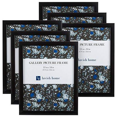 Picture Frame Set, 11x14 Frames Pack For Picture Gallery Wall With Stand and Hanging Hooks, Set of 6 By Lavish Home (Black) $47.1 (Reg $58.51)