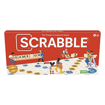 Hasbro Scrabble Board Game, Classic Word Game for Kids Ages 8 and Up, Fun Family Game for 2-4 Players, The Classic Crossword Game, Multicolored, F4204 $14.97 (Reg $23.97)