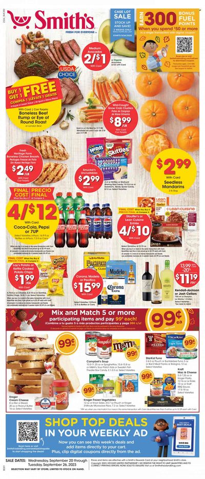 Smith's (AZ, ID, MT, NM, NV, UT, WY) Weekly Ad Flyer Specials September 20 to September 26, 2023