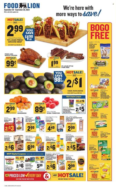 Food Lion (MD) Weekly Ad Flyer Specials September 20 to September 26, 2023