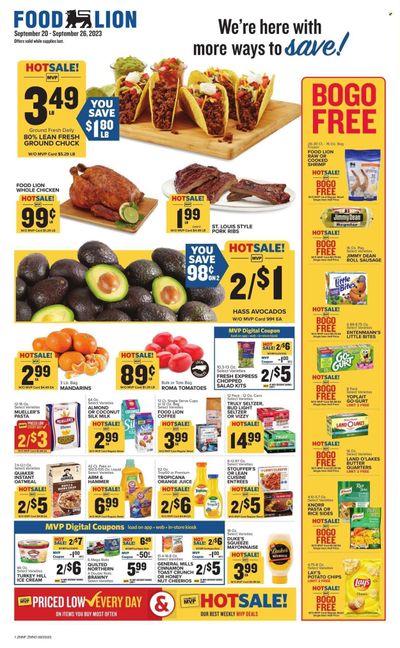Food Lion (NC) Weekly Ad Flyer Specials September 20 to September 26, 2023