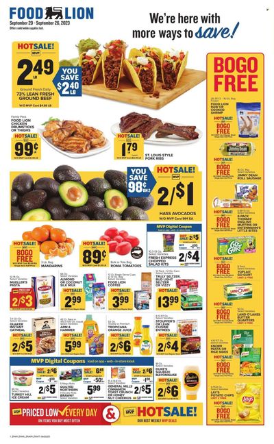 Food Lion (NC) Weekly Ad Flyer Specials September 20 to September 26, 2023