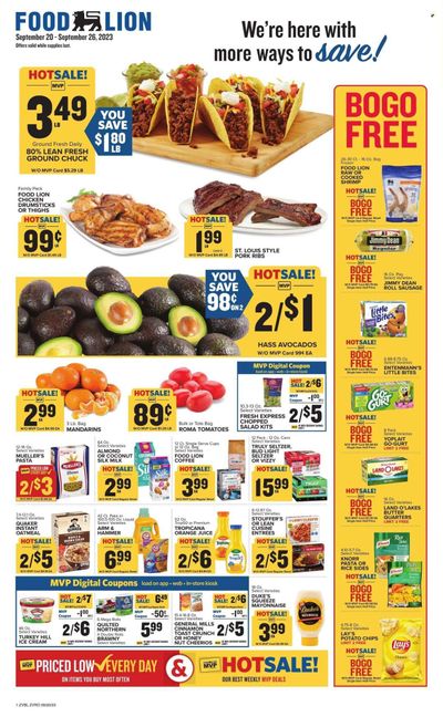 Food Lion (VA) Weekly Ad Flyer Specials September 20 to September 26, 2023